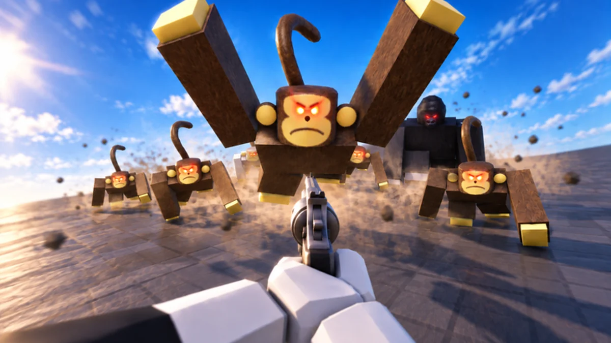 Official artwork for Survive a Million Monkeys